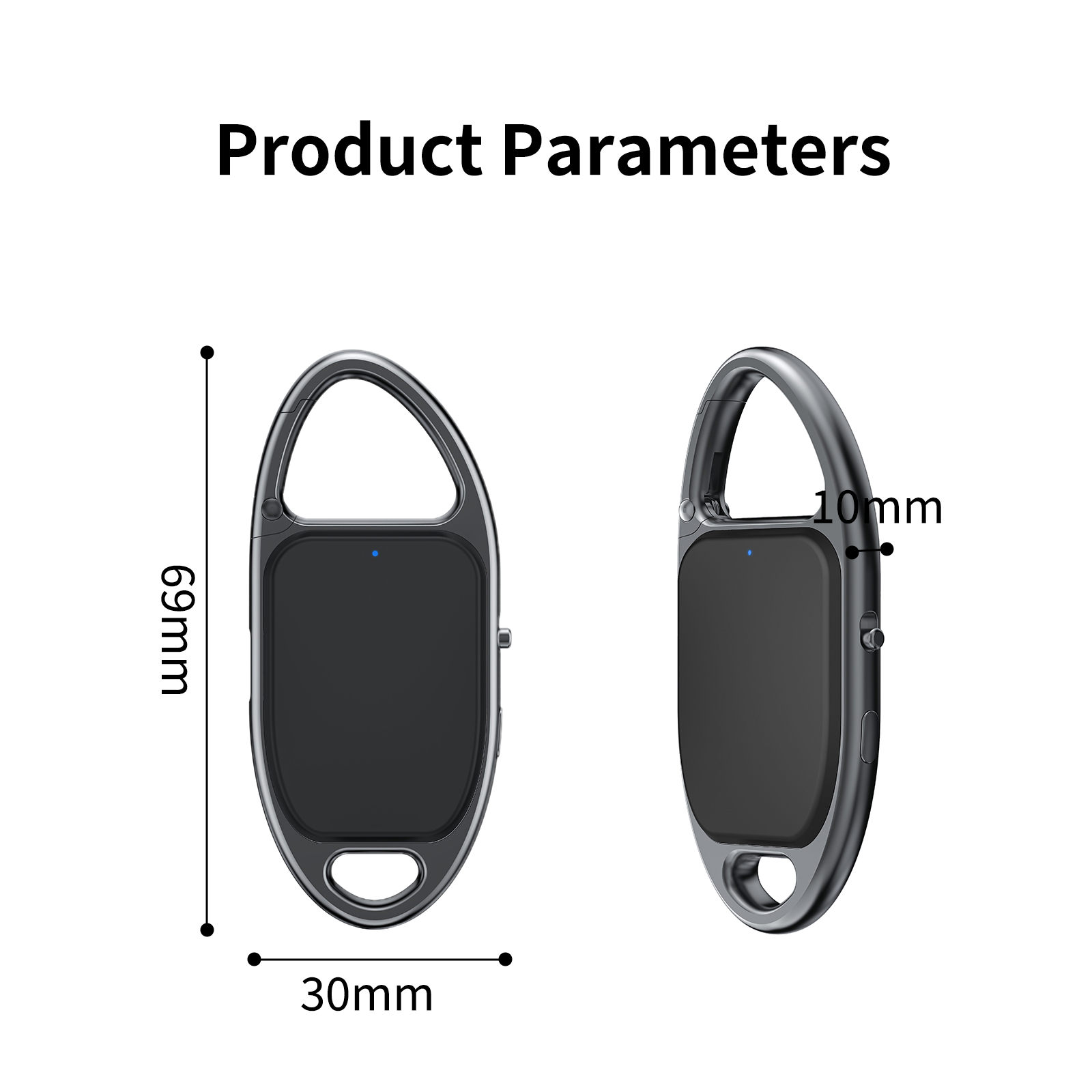 FOF Portable Carabiner AI Smart Voice Recorder, Clip-on Audio Voice-to-Text Recorder with AI Translation, Wearable Meeting & Lecture Recording Device for Outdoor, Travel, Business A04 - Image 10