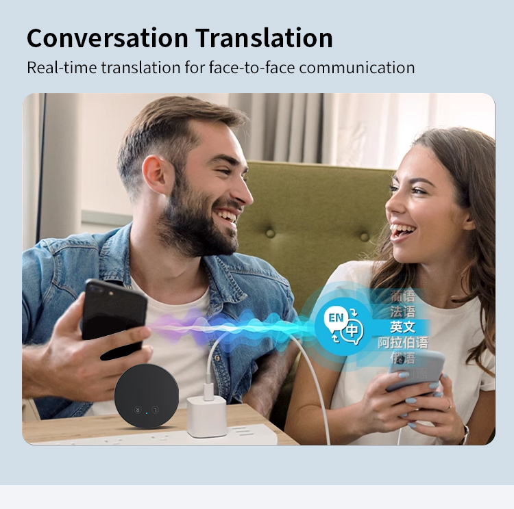 FOF 3-in-1 AI Smart Translator & Recorder, Cross-Platform Voice Translator for Chat Apps, Simultaneous Interpreter, Wearable Audio Recording Badge for Business & Travel A01 - Image 10